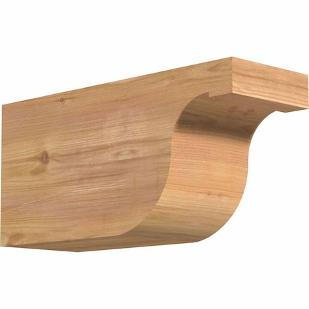 Ekena Millwork Del Monte Smooth Rafter Tail, Western Red Cedar, 5 1/2"W x 8"H x 16"L RFT06X08X16DEL00SWR
